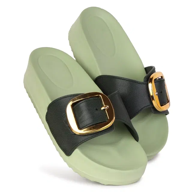 Sliders for Women (Olive, 6)