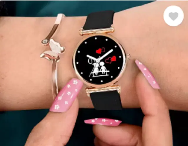 Leather Strap Analog Watch for Women & Girls (Multicolor)