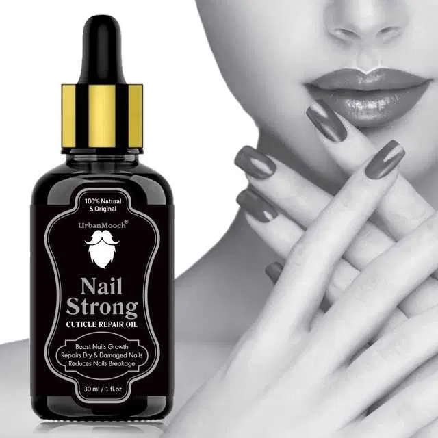 UrbanMooch 100% Pure Nails Strong Oil For Cuticle Care Nails Growth & Strength, 30 ml, B-12