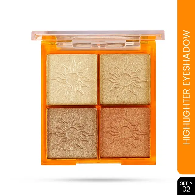 4 in 1 Seven Seas Pearl Petal Eyeshadow Highlighter, Multicolors (25 g)