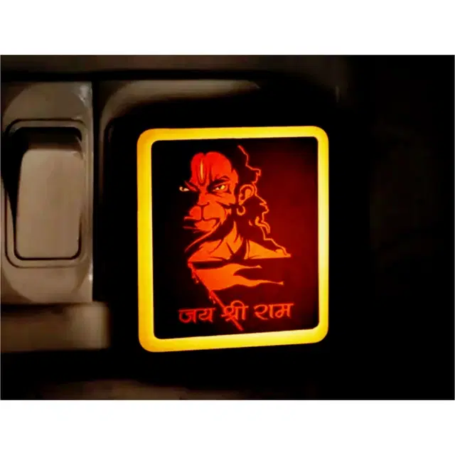 Hanuman Ji 3D LED Socket Light for Diwali, Gold, 0.5 W
