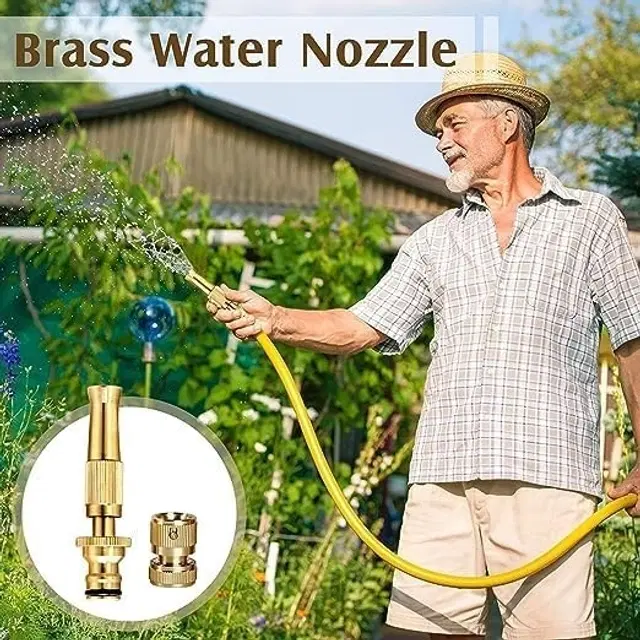Solid Brass Nozzle, Gold