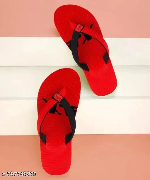 Sparx EVA Flip-flops for Men (Red, 6)