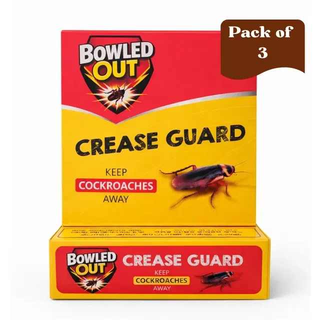 Bowled Out Crease Guard for Cockroaches 3x19 g (Pack of 3)
