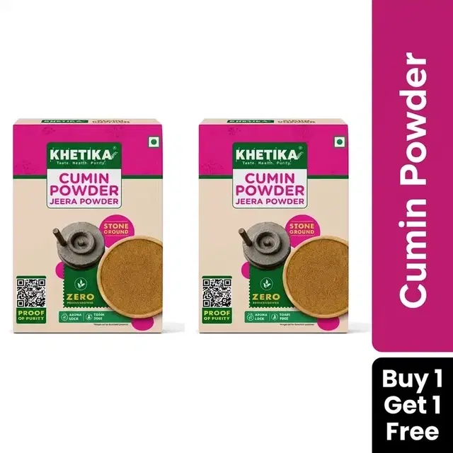 Khetika Cumin Powder 2X100 g (Buy 1 Get 1 Free)