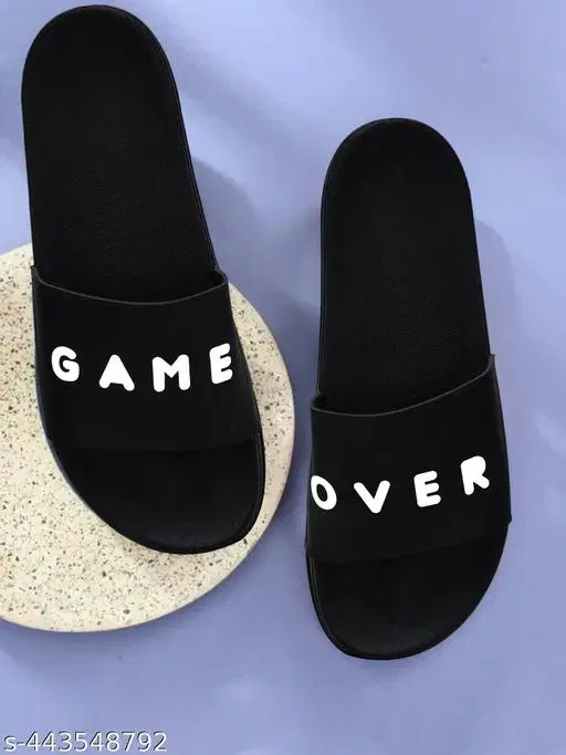 Sliders for Men, White & Black (6)