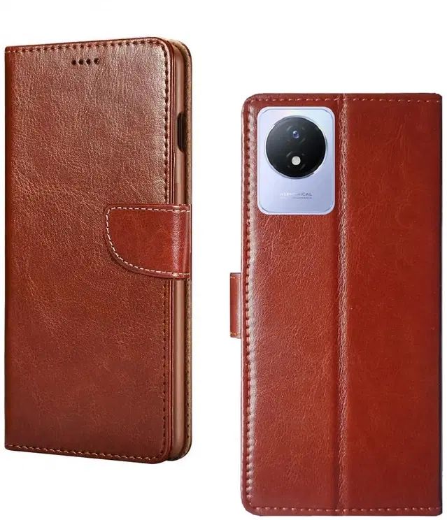 Flip Mobile Cover for Vivo V2217/Y02, Multicolor