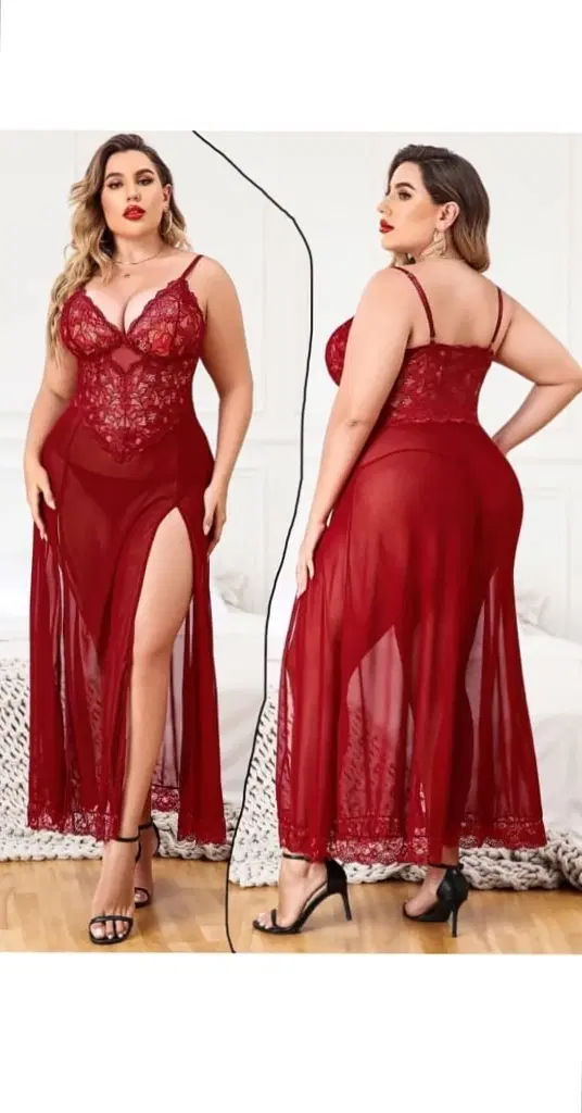 Satin Solid Babydoll for Women (Maroon, Free Size)