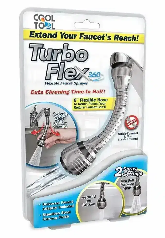 K Kudos 360 Degree Rotatable Water Faucet For Sink, Multicolor