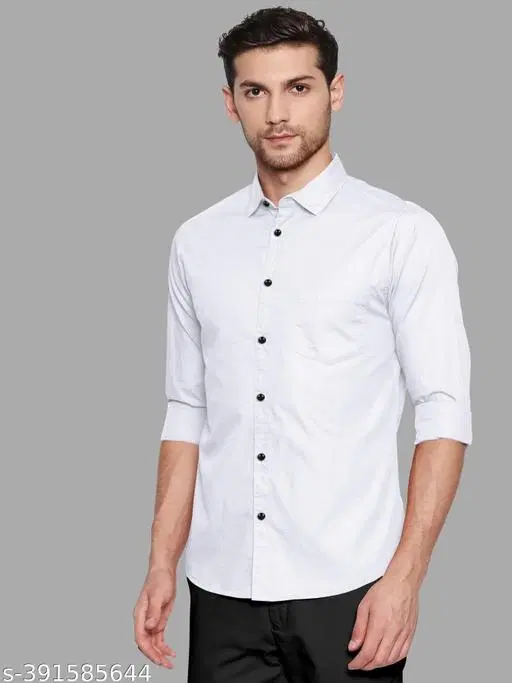 Spread Collar Kurta for Men (White, XL)