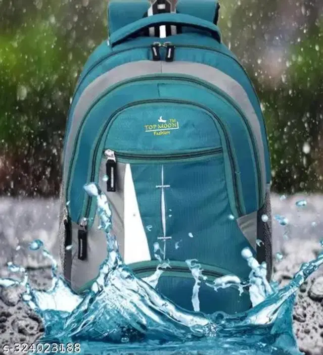 Polyester Backpack for Kids, Teal, 35 L