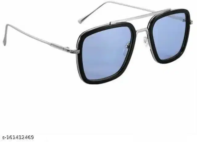 Sunglasses for Unisex (Blue & Silver)