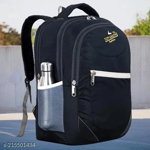 Polyester Backpack for Kids, Black, 35 L