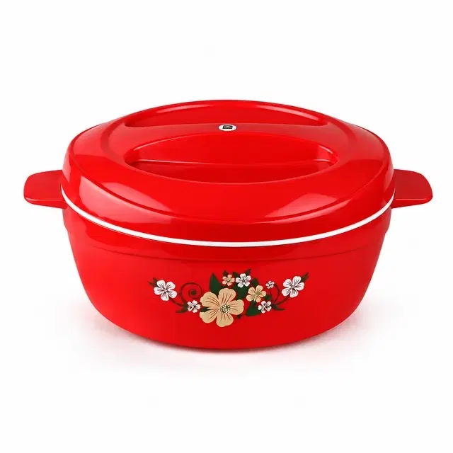Cello Roti Plus, 1500 ml, Red | Insulated Casserole | Keeps Food Hot & Fresh | Sturdy Locking Lid