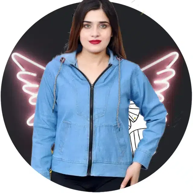 Women's Full Sleeves Sweatshirts (Blue, M) (T28)