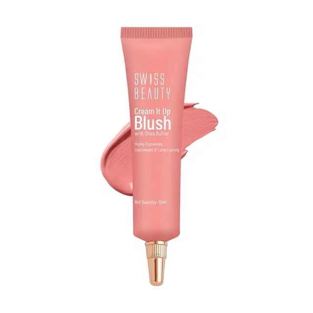 Swiss Beauty Cream It Up Cream Blusher, Rosy Cheeks, 10ml