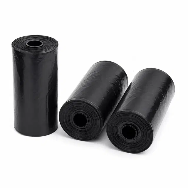 Innate Garbage Bags, Black [17 x 19 Inches], [30 Pcs x 3 Rolls]
