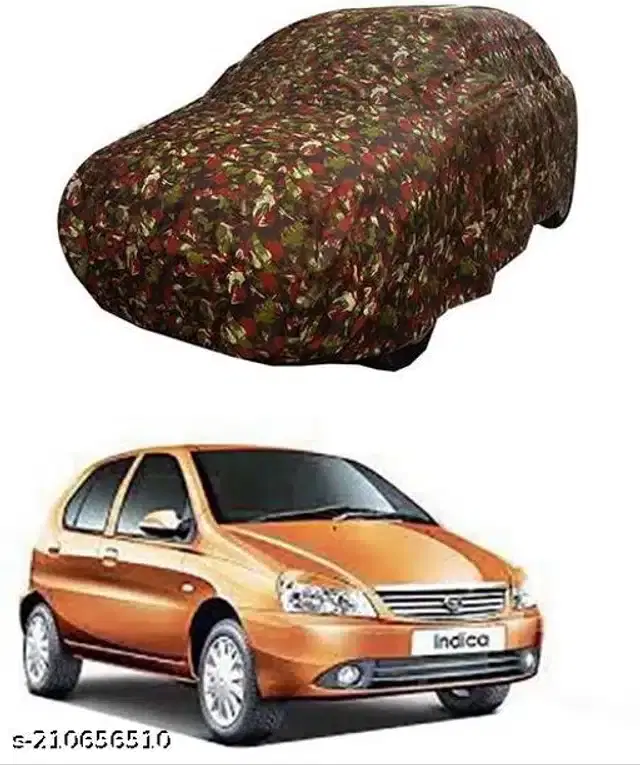 Taffeta Waterproof Car Cover for Tata Indica, Multicolor