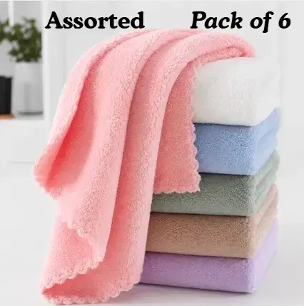 Womens Handkerchiefs Cotton Mulitcolour(Free Size) Pack of 6