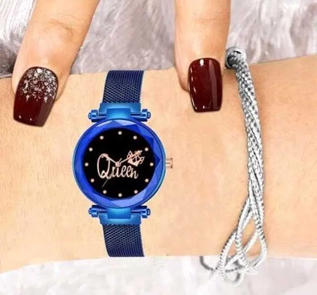 Analog Watch For Womens (Blue) (WS-162)