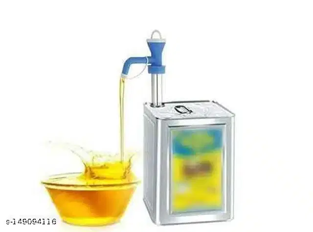 Stainless Steel Manual Oil Pump for Kitchen, Blue