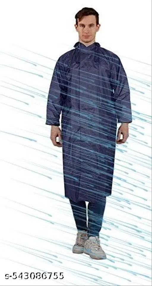 Polyester Solid Raincoat for Men/women, Multicolour (S)