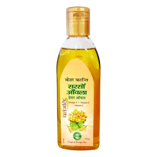 Patanjali Kesh Kanti Sarson Amla Hair Oil 175 ml (Bottle)