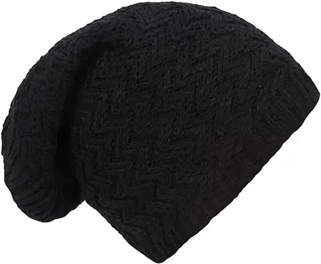 Unisex Winter Caps (Black)