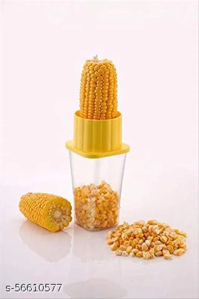 Plastic Corn Seeds Peeler, Yellow