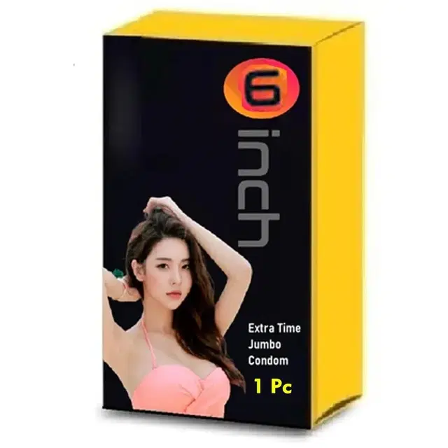 6 Inch Extra Time Jumbo Condom, Pack of 1