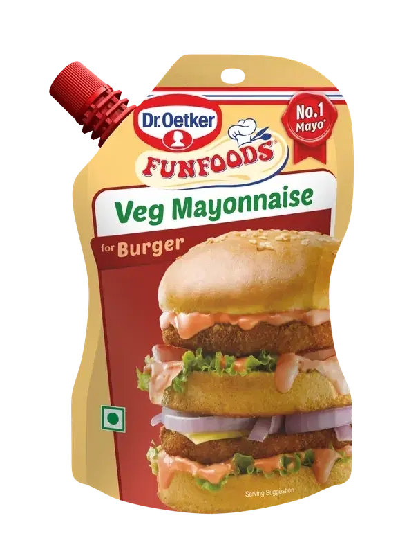 Dr. Oetker Funfoods Veg Mayonnaise for Burger Eggless 100 g