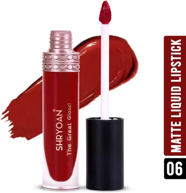 Shryoan Juicy Jelly High Matte Non Sticky Lip Gloss, Blood Red, 6 ml, Pack Of 1