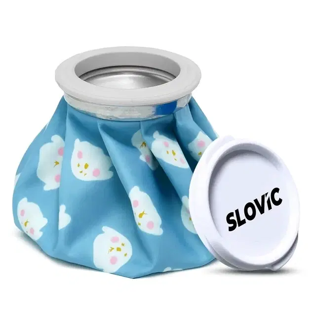 Slovic Hot Water And Ice Bag, Blue, 9 Inches