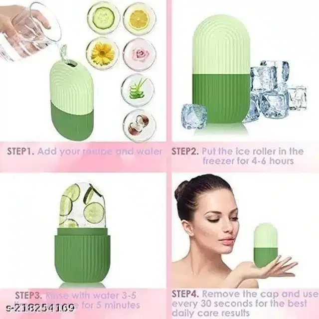 Silicone Ice Face Roller, Multicolor
