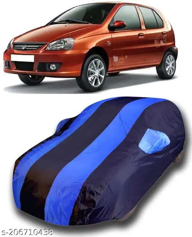 Taffeta Waterproof Car Cover for Tata Indica V2, Multicolor