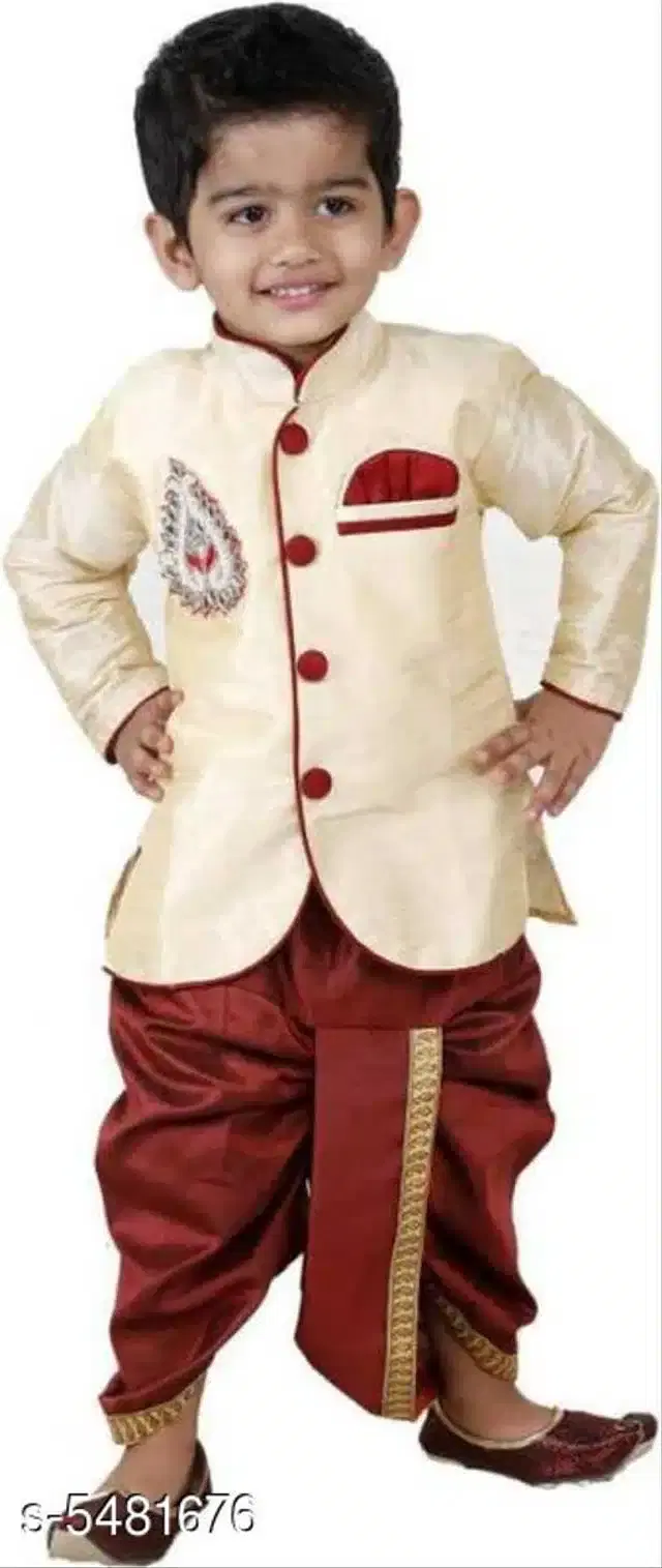 Sherwani for Boys, Set of 1 (Multicolor, 3-4 Years)