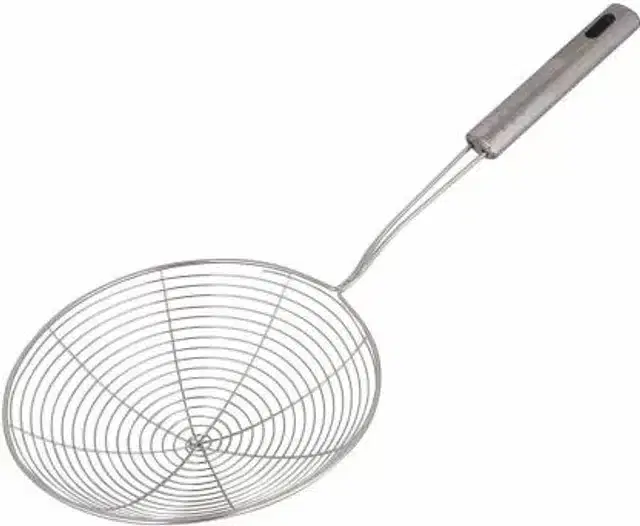 Stainless Steel Deep Fry Strainer, Silver