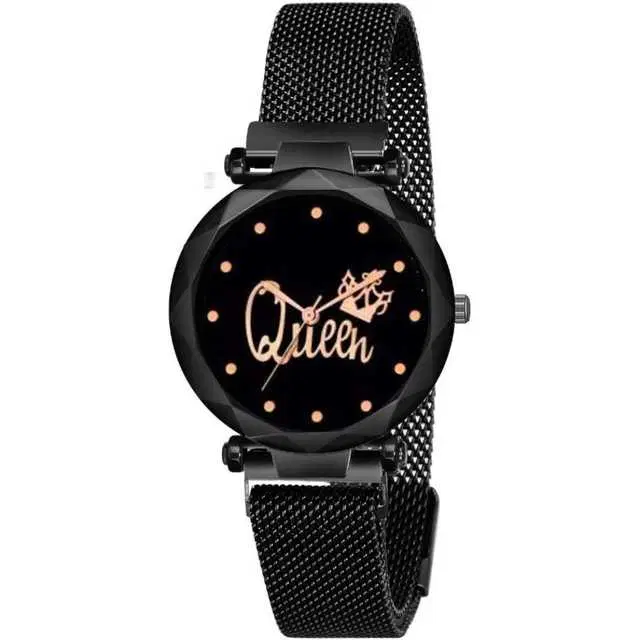 Casual Metal Analog Watch For Women (Black) (MP-126)