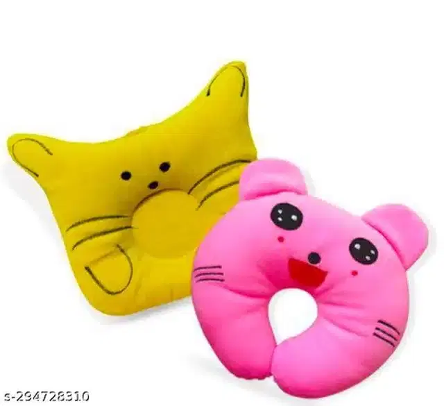 Pillow for Baby, Yellow & Pink, Pack of 2