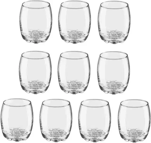 Liquor cum Cocktail Glasses, Transparent, 270 ml, Pack of 10