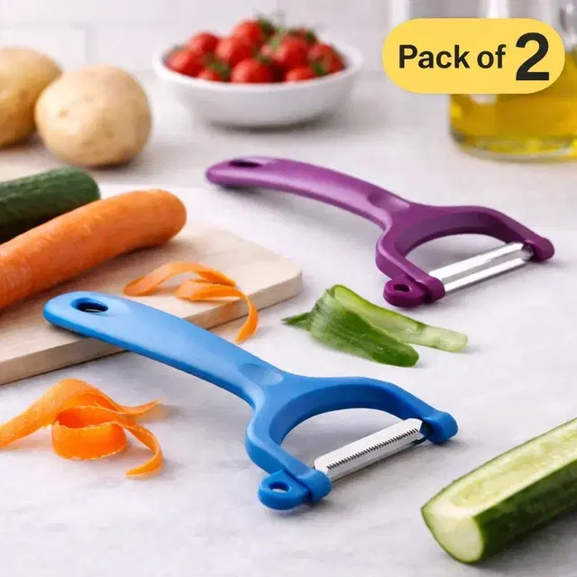 Slings Master Veg/ Fruit Peeler Pack of 2 (Assorted)