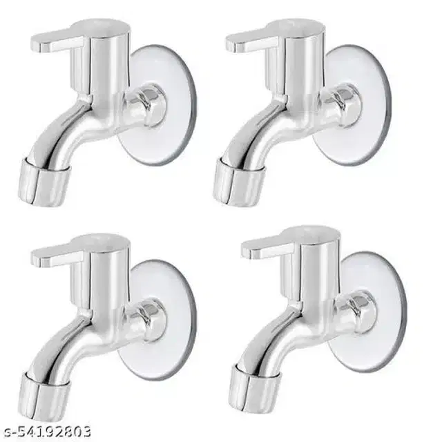 Bathroom Tap, Silver, Pack Of 4