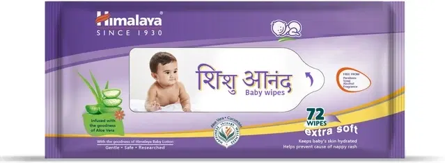 Himalaya Gentle Baby Wipes 72 Units