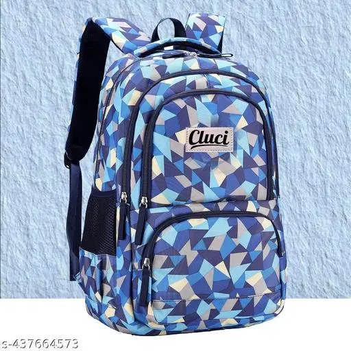 Canvas Backpack Bag, Blue