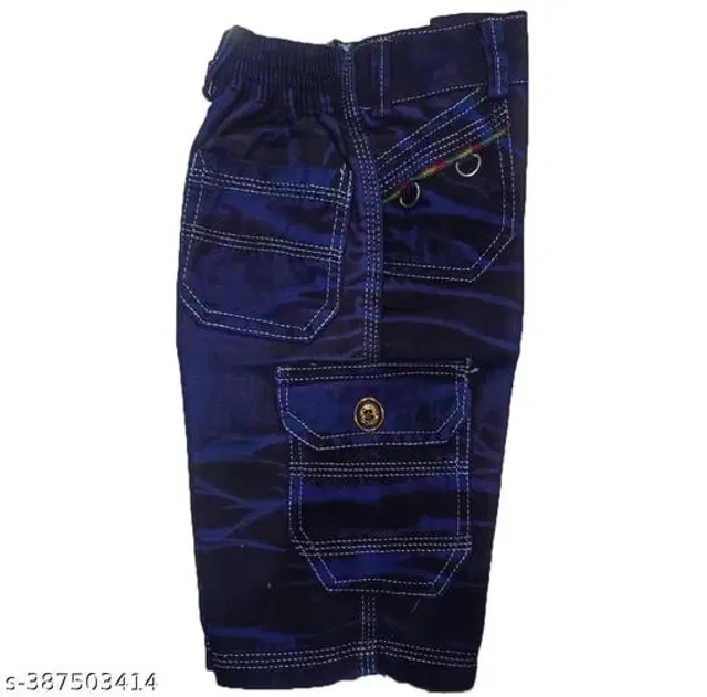 Denim Capris for Boys (Blue, 5-6 Years)