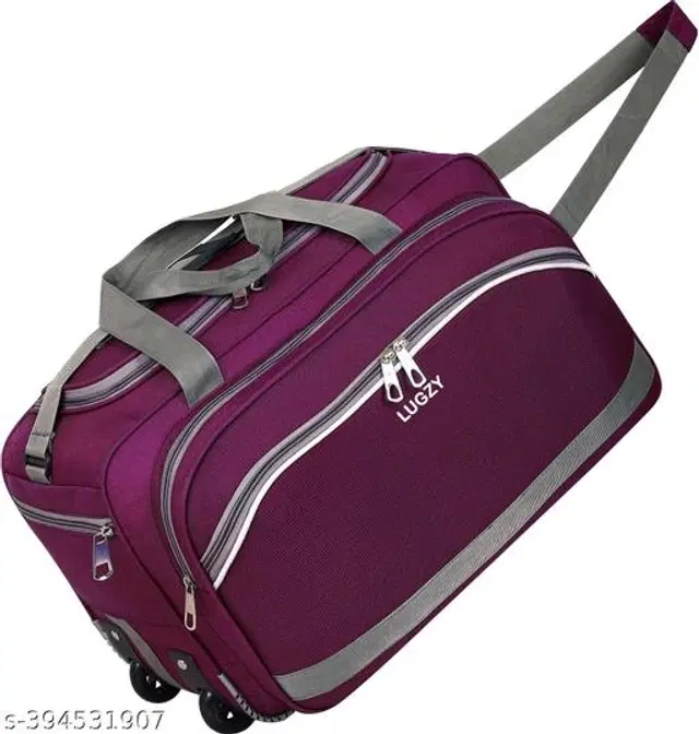Polyester Duffel Bags, Purple