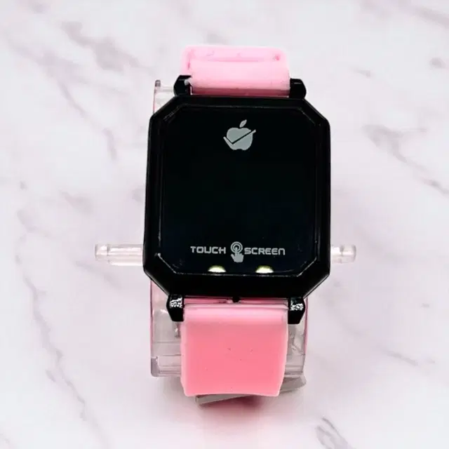 Thread Strap Square Digital Watch for Kids, Pink