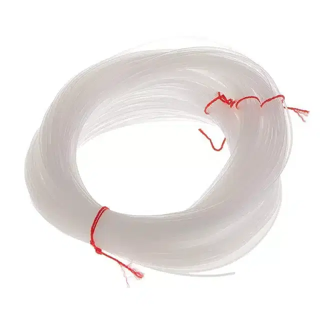 Nylon Fishing Line Thread, White, 20 m, Pack of 12