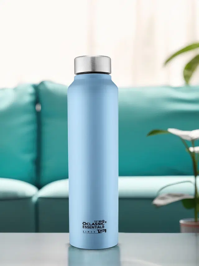 Stainless Steel Water Bottles, Sky Blue, 1000 ml