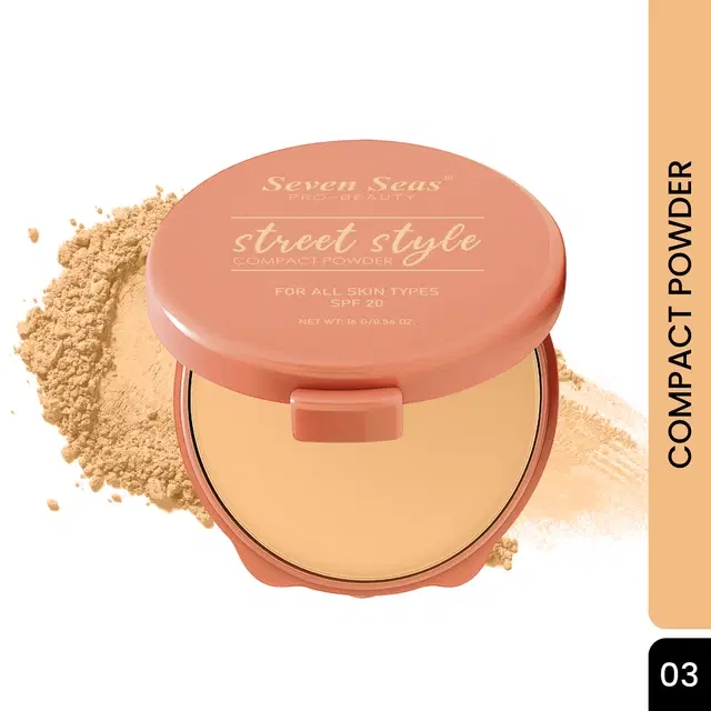Seven Seas Absolute Compact Powder, Honey Beige